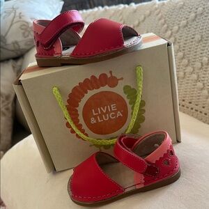 Livie & Luca Red and Pink Sandals for Kids